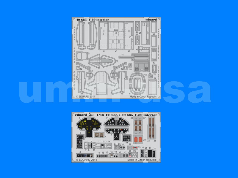 ED49685 F-80 interior S. A. 1/48